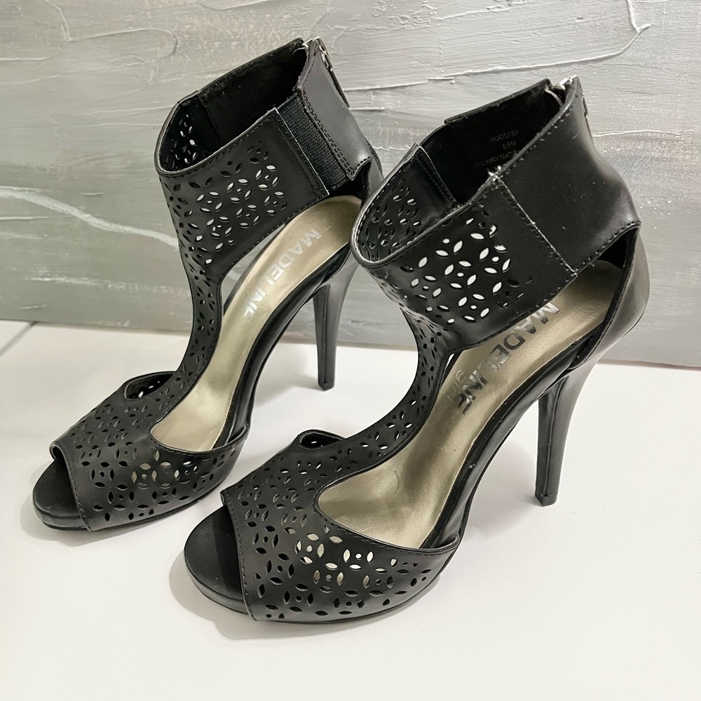 Madeline Girl Black Heels Size 5.5 - Picture 4 of 7